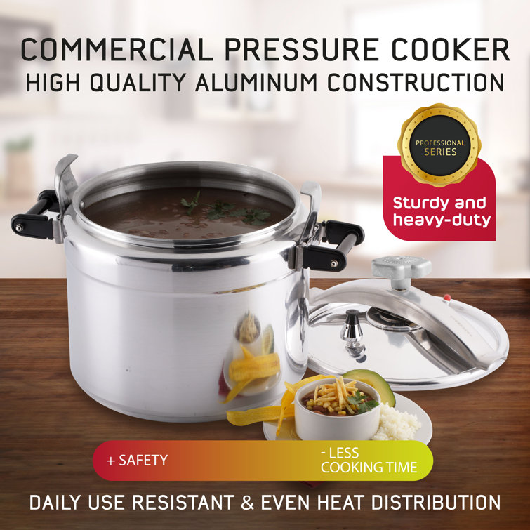 Professional Pressure Cooker Sturdy Heavy duty Aluminum Construction With Multiple Safety Systems Ideal For Industry Usages Such As Restaurants